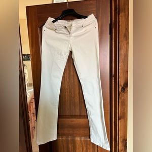 Long white boot cut Cabi jeans (Style 753)